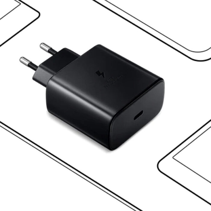 شارژر دیواری 45 وات سامسونگ اورجینال مدل EP-T4510 به همراه کابل تبدیل USB-C